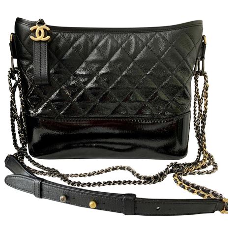 chanel gabrielle black|chanel gabrielle hobo bag.